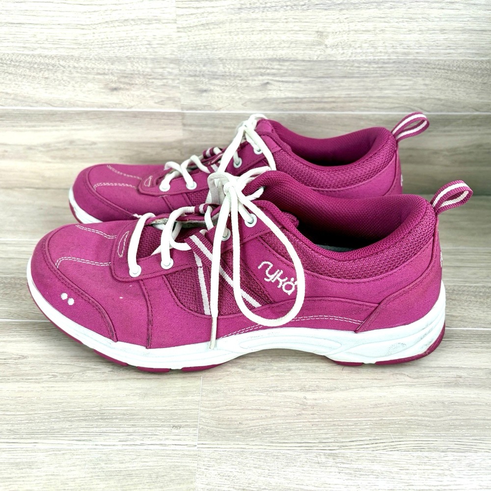 Ryka Walking Shoes Tempo 8M Womens Hot Pink White Sneakers Athletic Comfort Walk